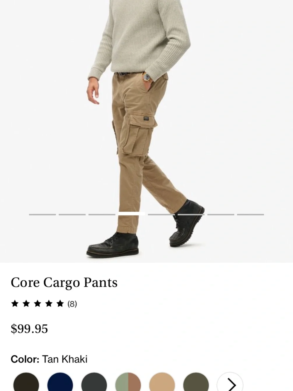 Superdry Mens Chino Cargo Pants